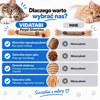 Vidatabi – Naturalne Patyczki Dentystyczne dla Kotów